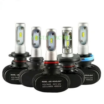 

Yiastar 2 Pcs Car Headlight S1 H7 LED H4 H1 H3 H8 H11 H13 H27 880 9004 9005 9006 9007 50W 8000LM Auto Headlamp 6500K Light Bulb
