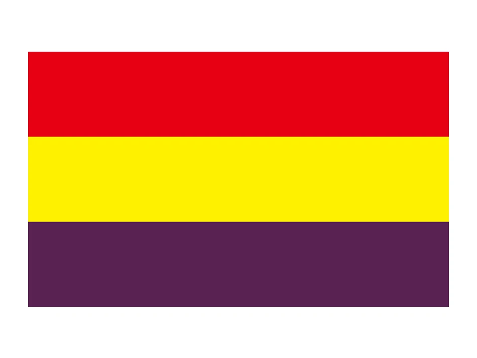 xvggdg флаг вторая испанская Республика(равнина) 3x5 футов испанские флаги баннеры - Цвет: 90 by 150cm