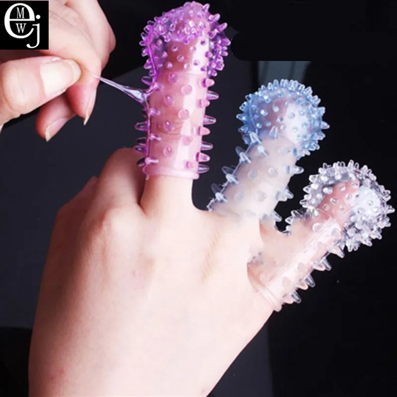 Презерватив на палец с гранулами латексный презерватив Хрустальный секс для