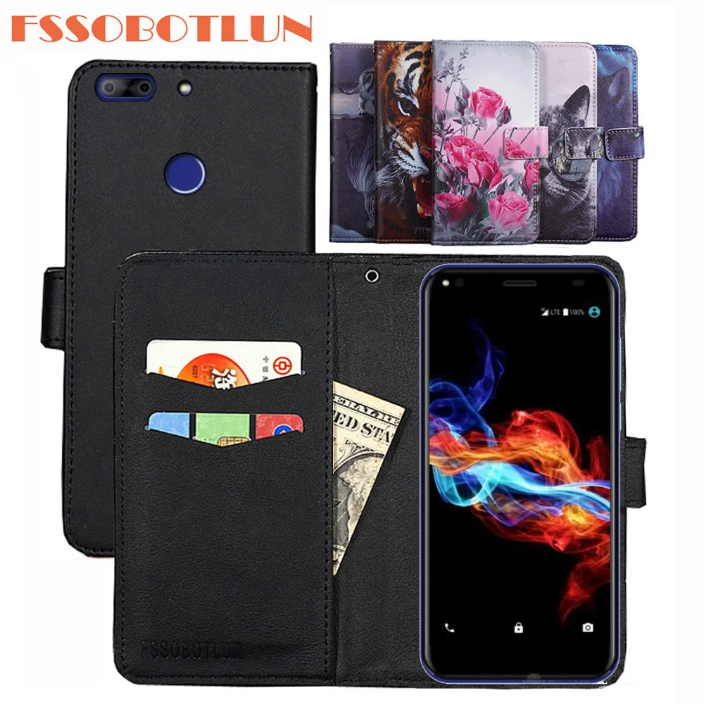 

FSSOBOTLUN 9 Color For Digma Linx Rage 4G Case PU Leather Retro Flip Cover Shell Magnetic Fashion Wallet Cases Kickstand Strap