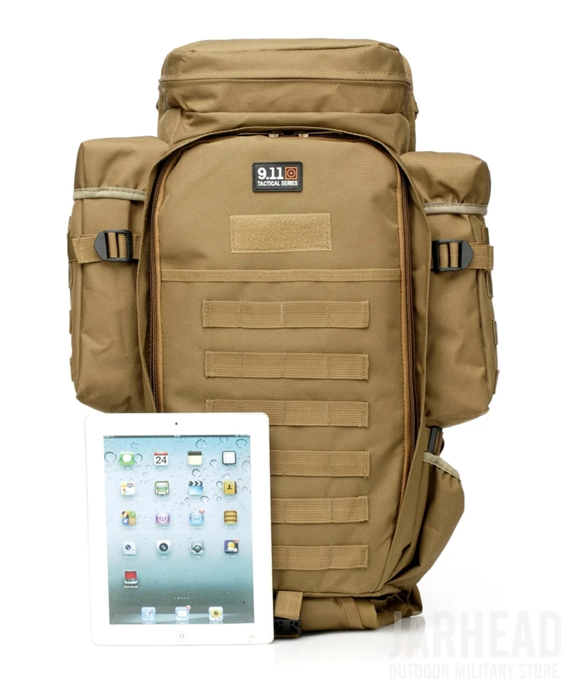 Mochilas de Viagem dos Homens Militar Combinado Mochila Grande Capacidade Multifuncional Rifle Trekking Tático Assalto 911 60l 7 Cheap Mochilas escal.