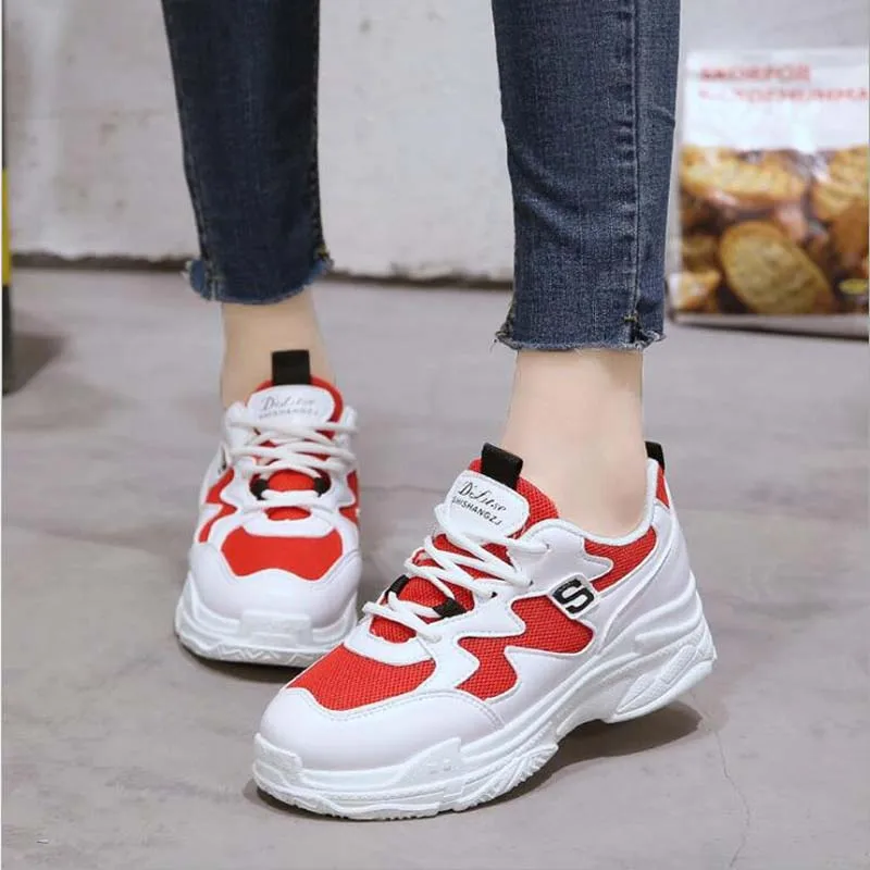 

Spring Autumn Fashion Ladies Casual Shoes For Woman Vulcanized Shoes Breathable Wild Platform Women Shoes Sneakers zapatillas