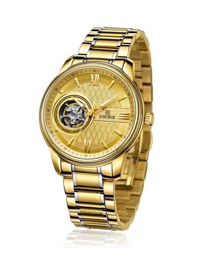 

EBOHR brand luxury machinery successful men's Mechanical watch waterproof business casual fashion watch 2019 new Ebohr 15000316