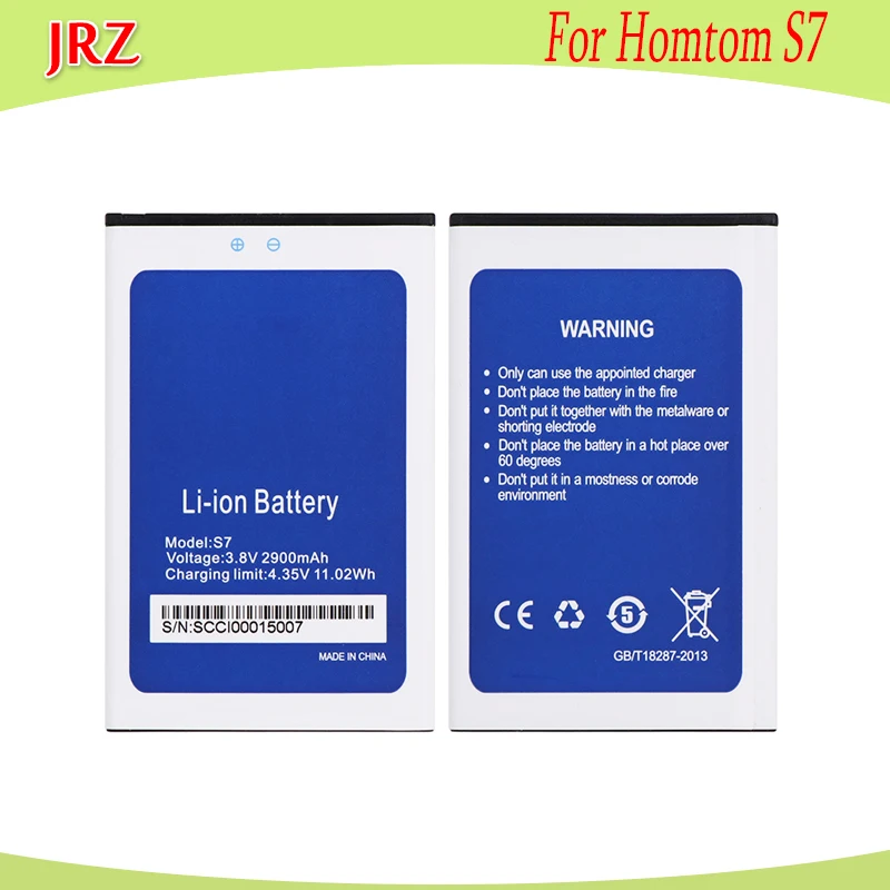 JRZ 3 8 V 2000mAh для Homtom S7 батареи телефона Замена Bateria смартфона | Мобильные телефоны и