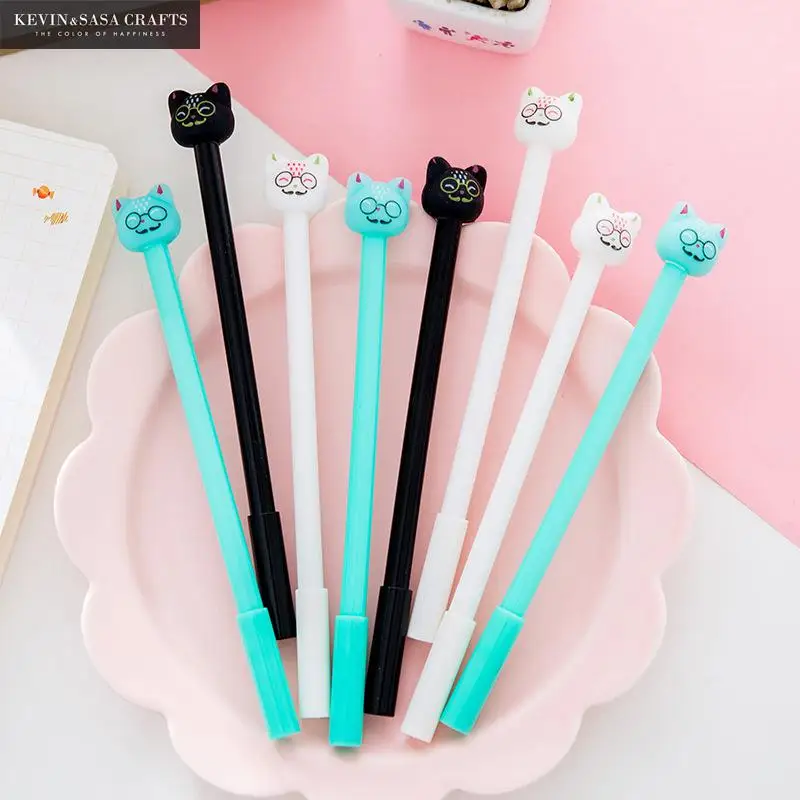 Gel Pen Cats 3Pcs Gel Pen Stationary Kawaii School Supplies Gel Ink Pen School Stationary Office