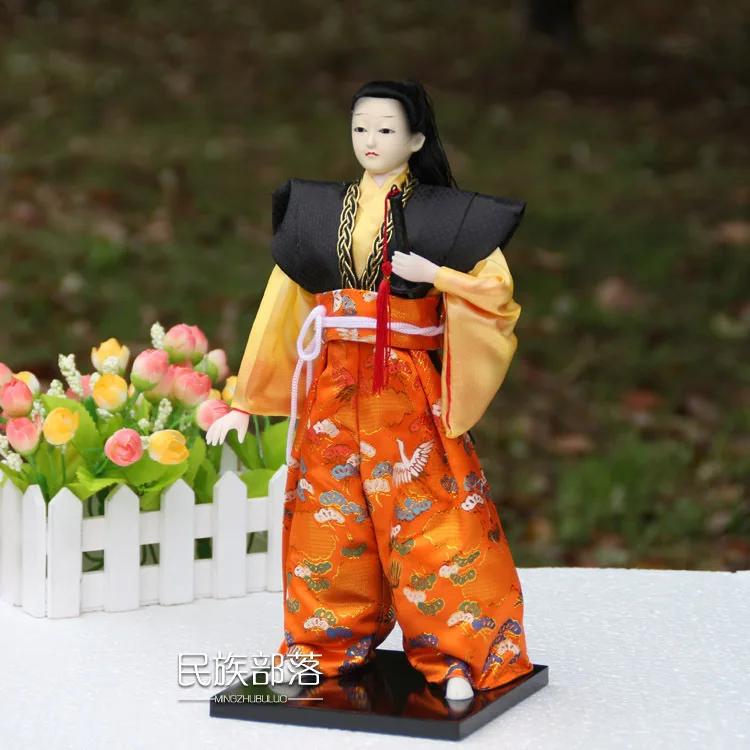 

Free shipping Home deocration ornaments Vintage Japanese samurai warrior with Sword Novelty gift Doll