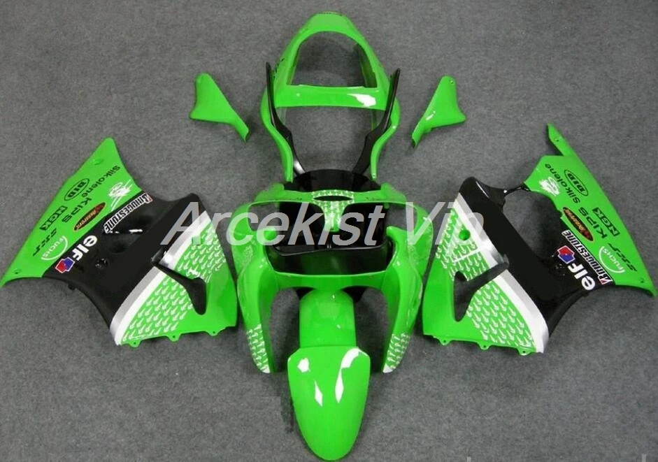 

Free Custom New Motorcycle ABS Fairings Kit Fit for kawasaki Ninja ZX6R 636 2000 2001 2002 6R 00 01 02 ZX-6R ZZR600 green white