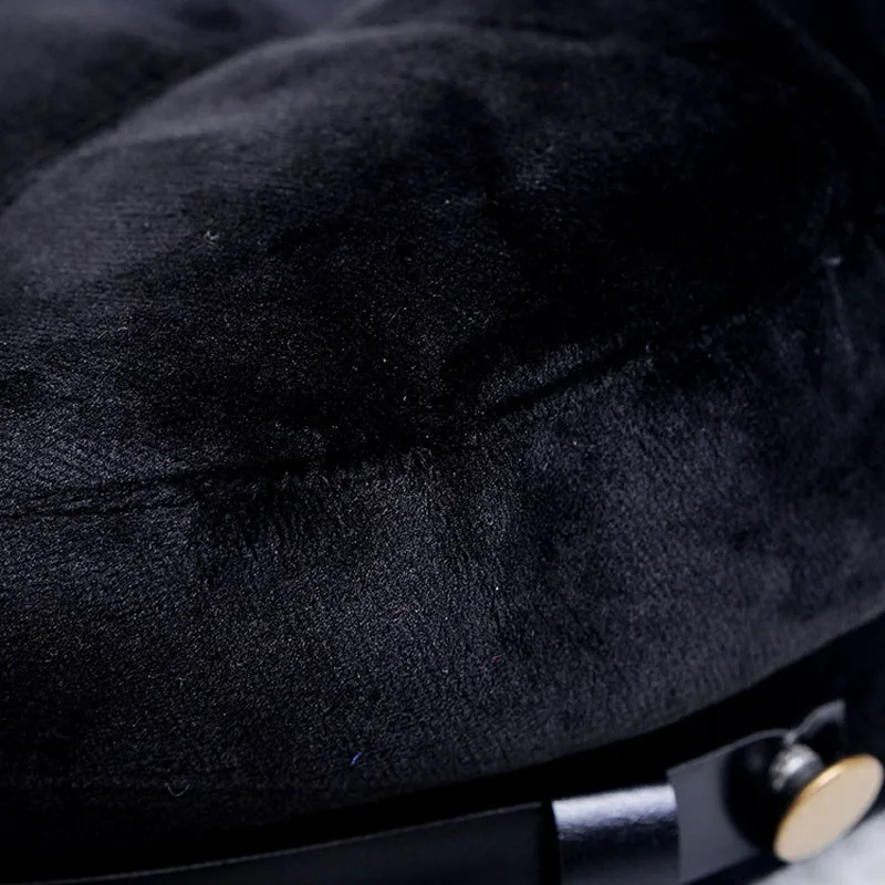 MAXSITI U Pleuche PU бейсболка с плоским козырьком Мужская и Женская Осенняя зимняя плоская кепка темно-синяя шляпа модные головные уборы аксессуары