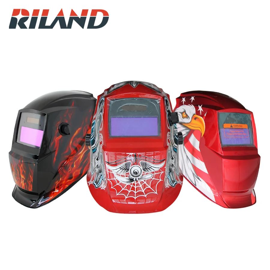 

RILAND X710 Solar Auto Darkening MIG MMA Electric ARC Welding Mask/Helmet/welder Cap for Welding Machine