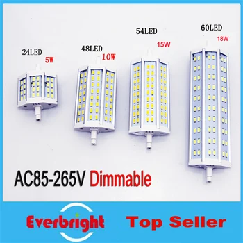 

Dimmable R7S Double led light 10W 15W Epistar chip SMD 5630 R7S bulb lamp white/warm white replaceable halogen Lamps floodlight