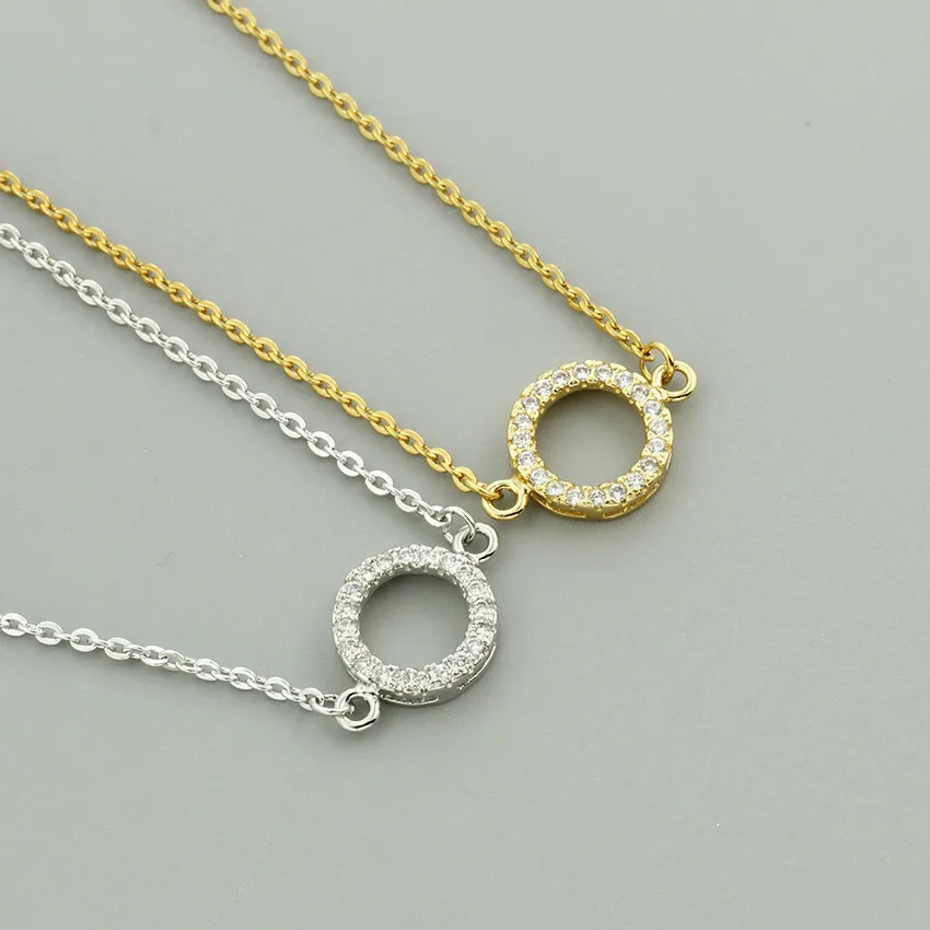 Цепочка Из Нержавеющей Стали Pulseras золотого цвета карма кубический цирконий
