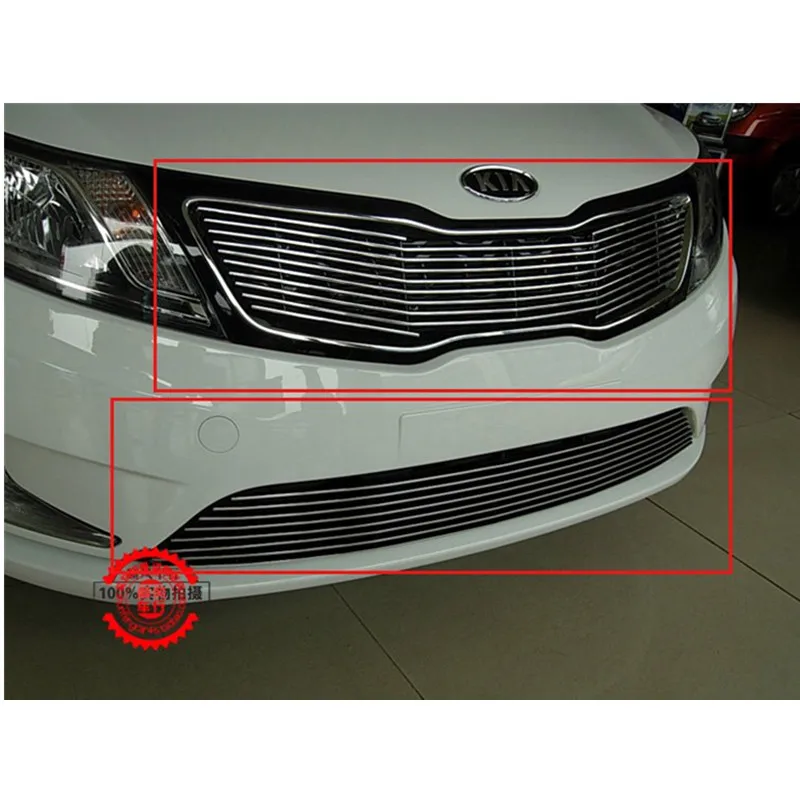 Передняя решетка из нержавеющей стали для KIA Rio/K2 2011 2012|Гоночные решетки| |