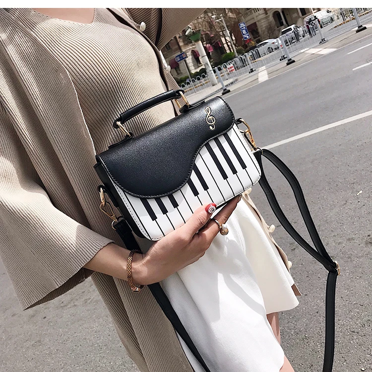 المتناثرة البيانو على شكل Messager حقيبة أعلى حقائب بيد مصمم Crossbody حقيبة حزب محفظة عارضة سيدة حقائب اليد Bolso femenino 2019