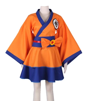 

Anime Woman DRAGON BALL Z Cosplay Costume Dress Skirt Kimono Princess Maid Party Hot