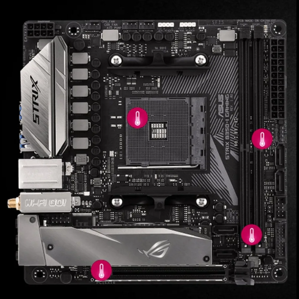 

ROG STRIX B350-I GAMING B350 Game Board Raptor Series RGB Light Effect Mini-ITX Motherboard DDR4 Dual M.2 32GB USB 3.1
