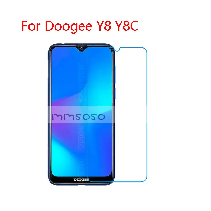 2 шт. телефон Экран для защиты от дождя Для Doogee Y8 закаленное Стекло Y8C протектор