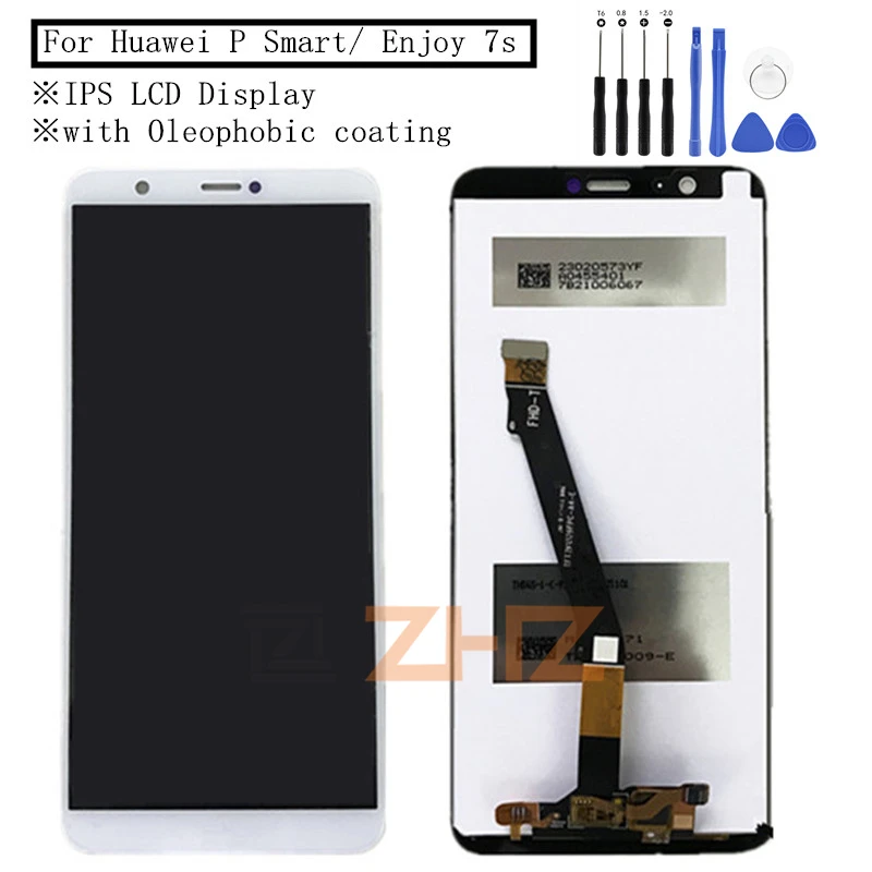

for Huawei P Smart LCD Display Touch Screen Digitizer Assembly With Frame FIG LX1 L21 L22 Screen Replacement 5.65"