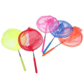 

1pc Kids Telescopic Butterfly Net Extendable and Anti Slip Grip Perfect for Catching Bugs Insect Colorful Fishing Toys 34 Inches