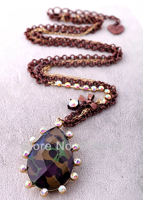 New Accessories Fashion Opaque Navette Tear Drop Necklace | Украшения и аксессуары