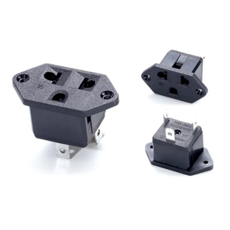 

America Switzerland Brazil 250v 10a us AC PDU UPS screw power desktop outlet Embedded electrical Panel Receptacle AC socket