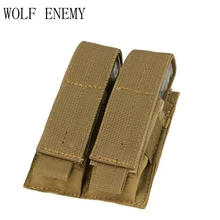 Молл Тактические Клип Двухместный Mag подсумок сумка Подсумок обойму чехол