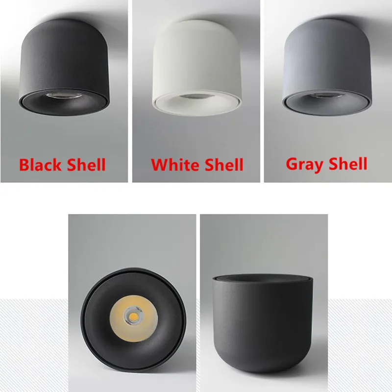 7 와트 라운드 LED 패널 빛 표면 장착 LED 통 천장 AC85-265V Lampada 램프 + LED 드라이버