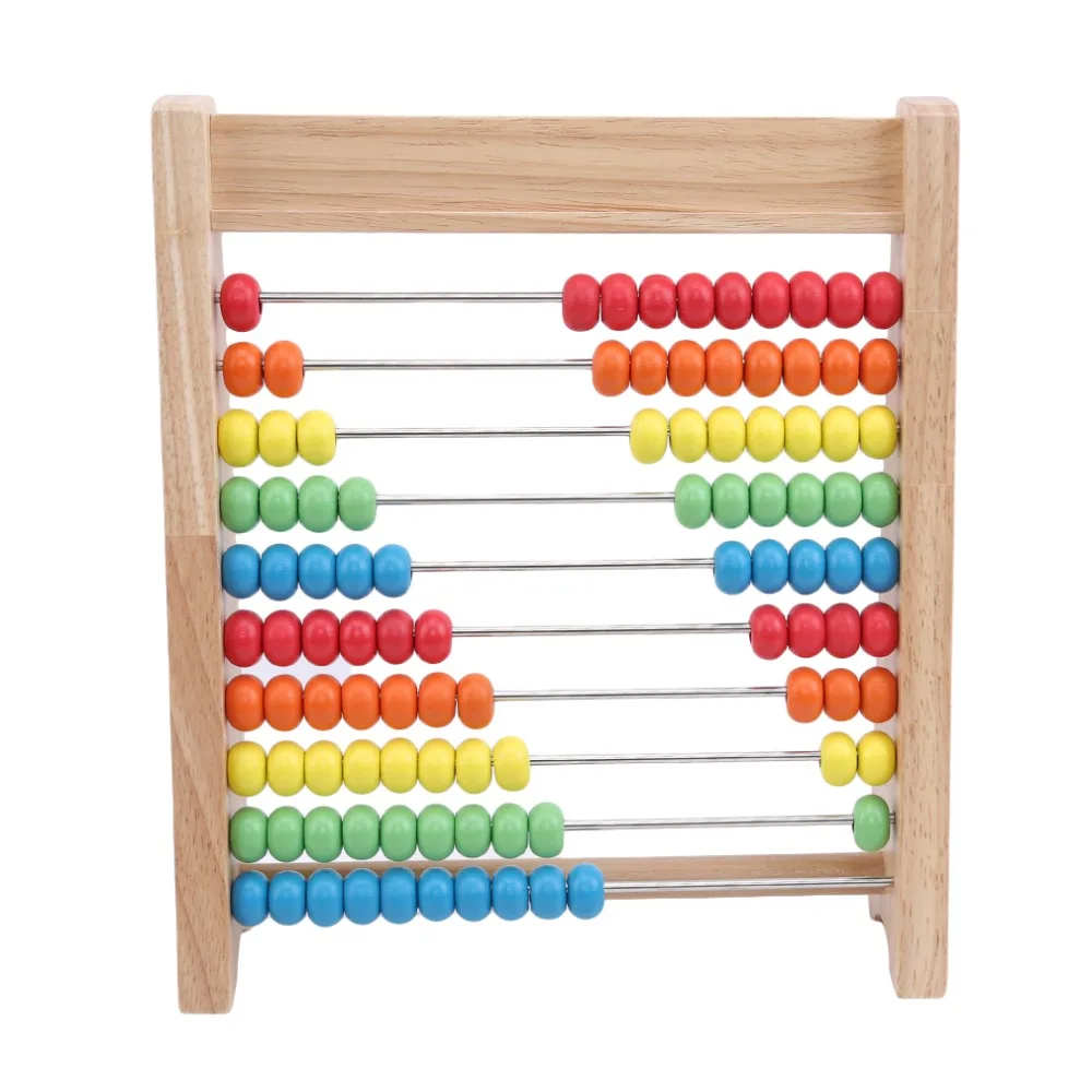 Estilo de Madeira Novo Crianças Contas Arco-íris Ábaco Aritmética Cálculo Puzzle Operação Matemática Brinquedos Aprendizagem Educação Brinquedo 6 Novo estilo de madeira crianças contas arco-íris