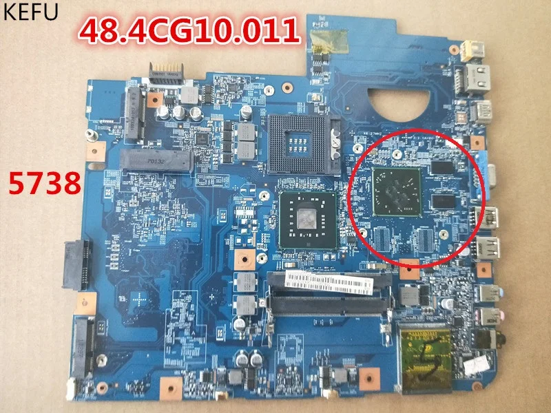 Материнская плата KEFU 48 4cg10.011 для ноутбука acer 5738 DDR3 с чипами карт grasphics на плате