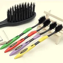 Дропшиппинг Горячая 4 шт./компл. бамбуковая зубная щетка из древесного угля уход за зубами и деснами мягкие зубные щетки набор зубная щетка для ухода