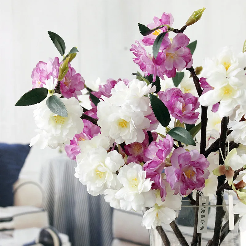 Artificial Cherry Blossoms Branch Tree Flowers Sakura branch For Home Garden Hotel Wedding Arch Decoration Flores Artificiales Artificial Cherry Blossoms Branch Tree Flowers Sakura branch For Home Garden Hotel Wedding Arch Decoration Flores Artificiales