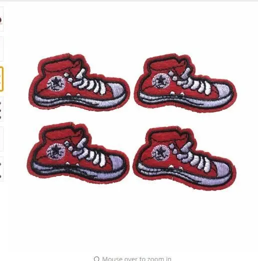 DD10pcs/الكثير حذاء رياضة حذاء للجيم التطريز بقع للملابس DIY الخياطة اكسسوارات الحديد على المطرزة يزين ClothesSticker
