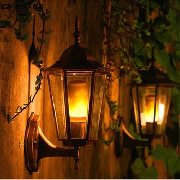 

E27 2835 LED Flame Effect Fire Light Bulbs 9W Creative Lights Flickering Emulation Vintage Atmosphere Decorative Lamp
