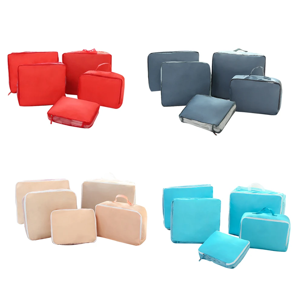 

5Pcs Travel Luggage Suitcase Storage Bag Set For Clothes Tidy Underwear Home Closet Divider Container Organiser set