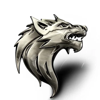 

Car Sticker Grille Emblem Grill Badge Wolf Metal 2 Design 3 Colors 8x6cm Tuning Auto Motorcycle Car Styling Accessories