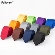 Модные однотонные мужские галстуки Классические 6 см обтягивающие Галстуки для свадебной вечеринки для мужчин и женщин синий оранжевый зеленый костюм галстук