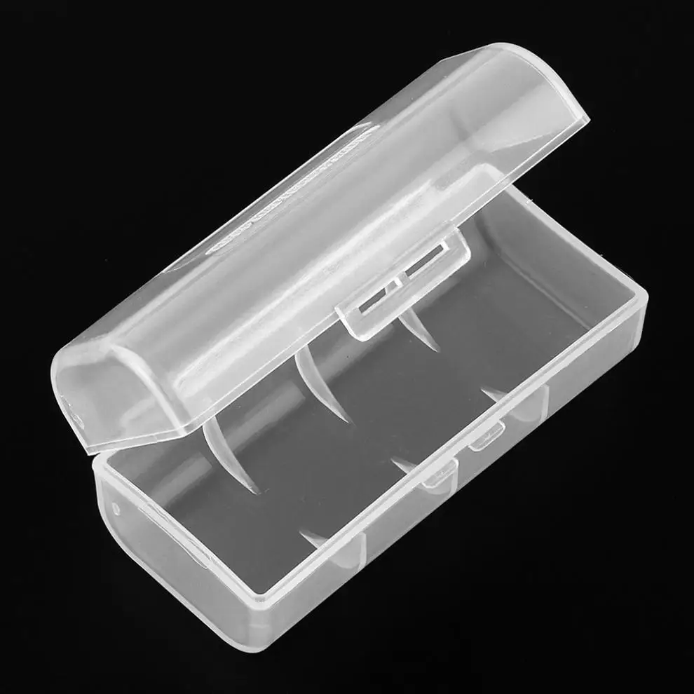 

Portable Plastic Case Holder Lithium Battery Box with Protective and Storage Function Cover for power bank 26650 Battery