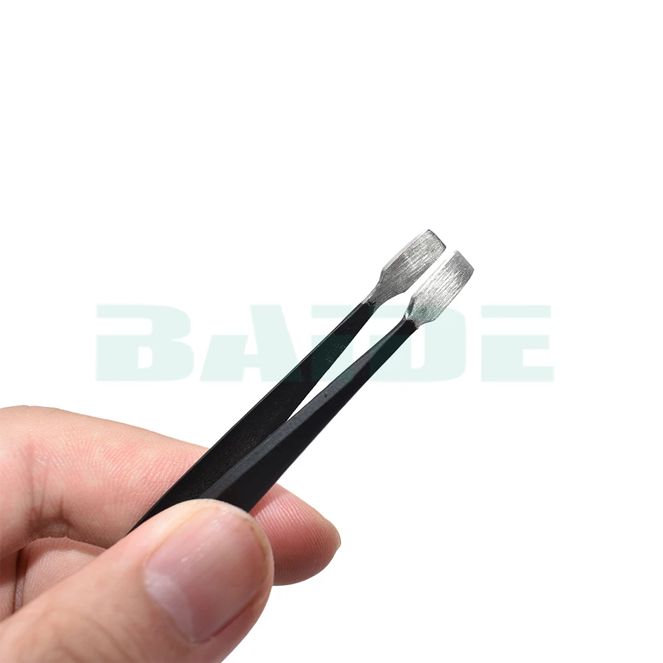 9 in 1 Black Tweezers With Oxford Bag Antistatic Stainless Steel Nipper ESD-10 11 12 13 14 15 16 17 ESD-34A for Phone Repair