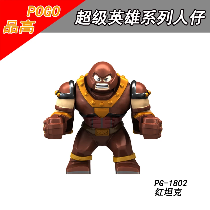 

Single Sale PG1802 Hulk skaar Juggernaut Venom Clayface Rhino Lizard man Scorpion Anti-Venom super heros Blocks Toys