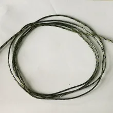 2 шт х мудрый снасти зеленый свинцовым сердечником лидеров с Флекси Кольцо Вертлюги-Длина 100 см подходящий по размеру безопасная Клипса-45 фунтов лёгкий нейлоновый трос для рыбалка на Карпов