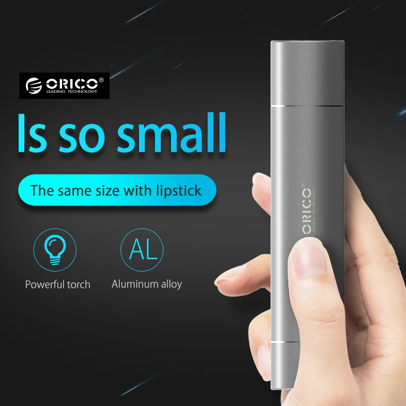  ORICO 2600mAh Externe Batterie Pack Tragbare Aluminium Power Bank für iPhone iPad Xiaomi Samsung LG