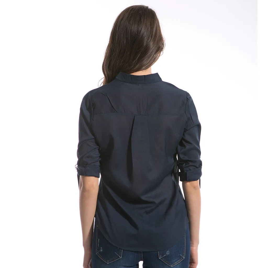 SAGACE новые женские топы и блузки 6xl женская модная шифоновая рубашка с длинным