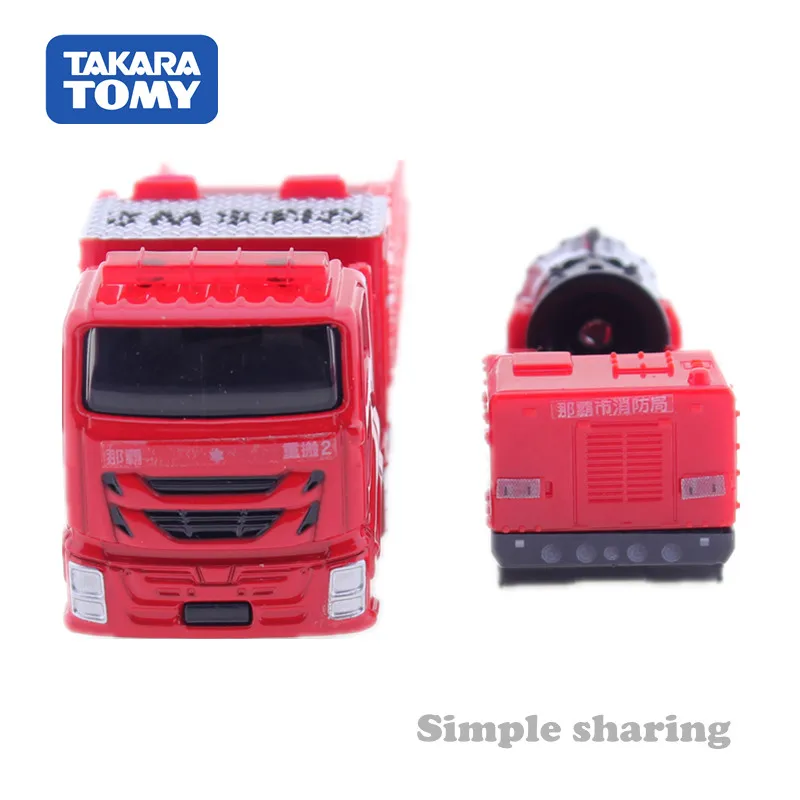 Takara Tomy Tomica № 128 NAHA пожарную службу Hyper туман вентилятор модель грузовика комплект литой миниатюрный игрушечный автомобиль Коллекционные вещи