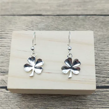 

New Four Leaf Clover Drop Earrings Trendy Style Four Leaf Clover Dangle Earrings Fashion Plant Nature Earrings Women Jewellery