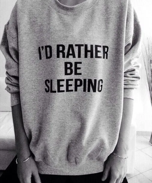I ɽ RATHER BE SLEEPING с круглым воротником и красным черепом для женщин мужчин джемпер