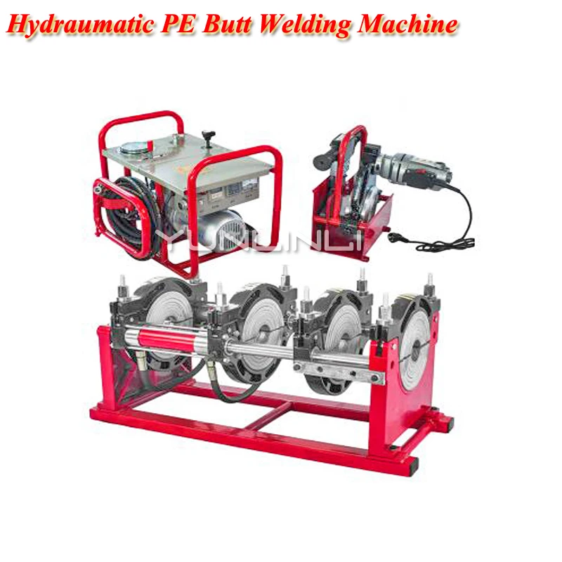 

63-250mm Hydraumatic Butt Welding Machine 220v 2000W Hot Melt Machine PE Butt Fusion Welder Butt /Tube Hot Welding Machine