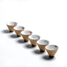 Керамика большой Размеры фарфорная чашка для чая Gaiwan и рисунком «кунг-фу чайный сервиз ручной росписью нарисованная маленькая чаша для церемонии Декорации для дома