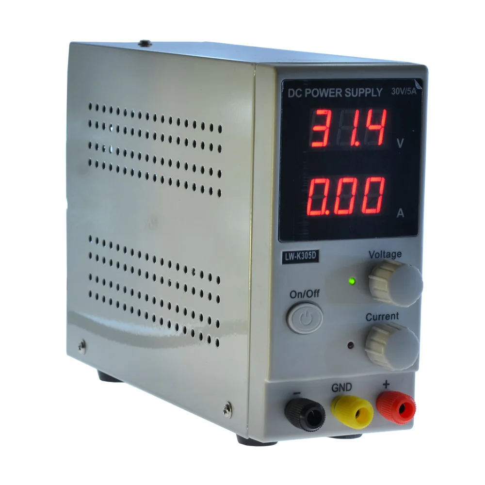 

Variable 30V 5A DC Power Supply LW-K305D Mini Switching DC Regulated Power Supply 110V/ 220V