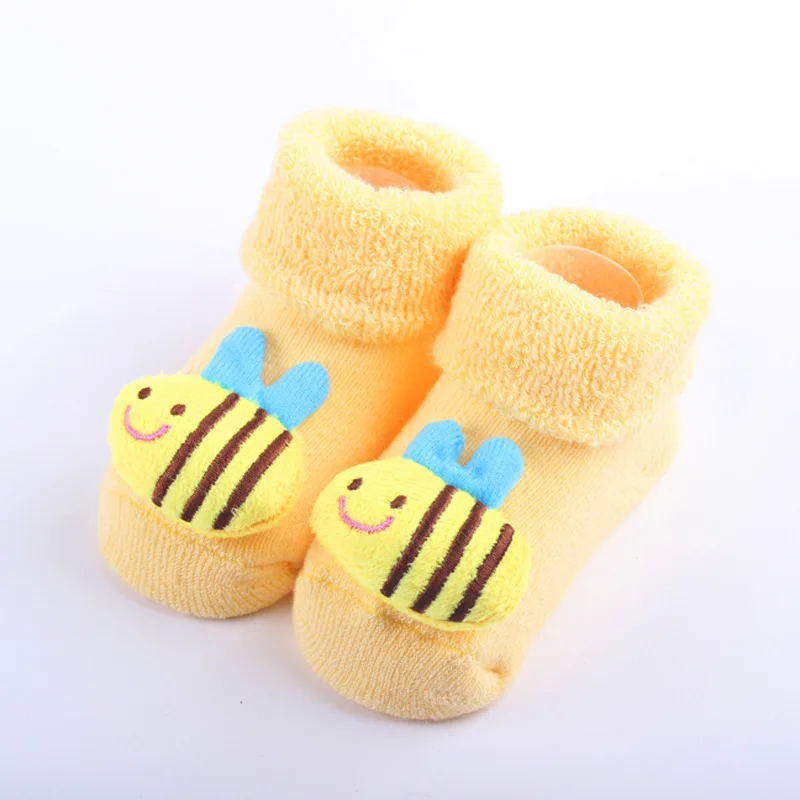 Новые носки для малышей нескользящие носки с рисунком для новорожденных девочек и мальчиков тапочки Детская одежда спортивный костюм
