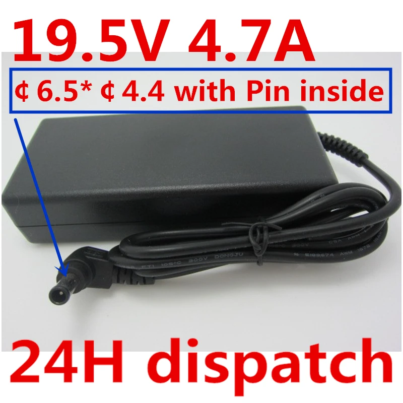 HSW 19 5 V 4.7A адаптер переменного тока Зарядное устройство для SONY VAIO VGP AC19V20 AC19V29 AC19V31