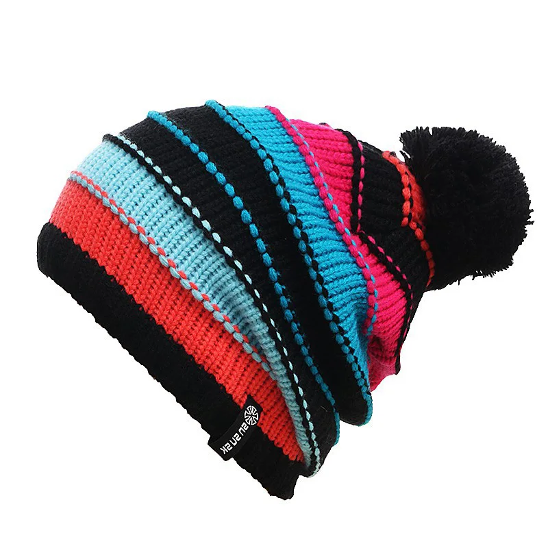 gorros зимние шапки для сноуборда, катания на коньках, Вязаные Лыжные шапки, шапочки с черепами для мужчин и женщин, шапки в стиле хип-хоп